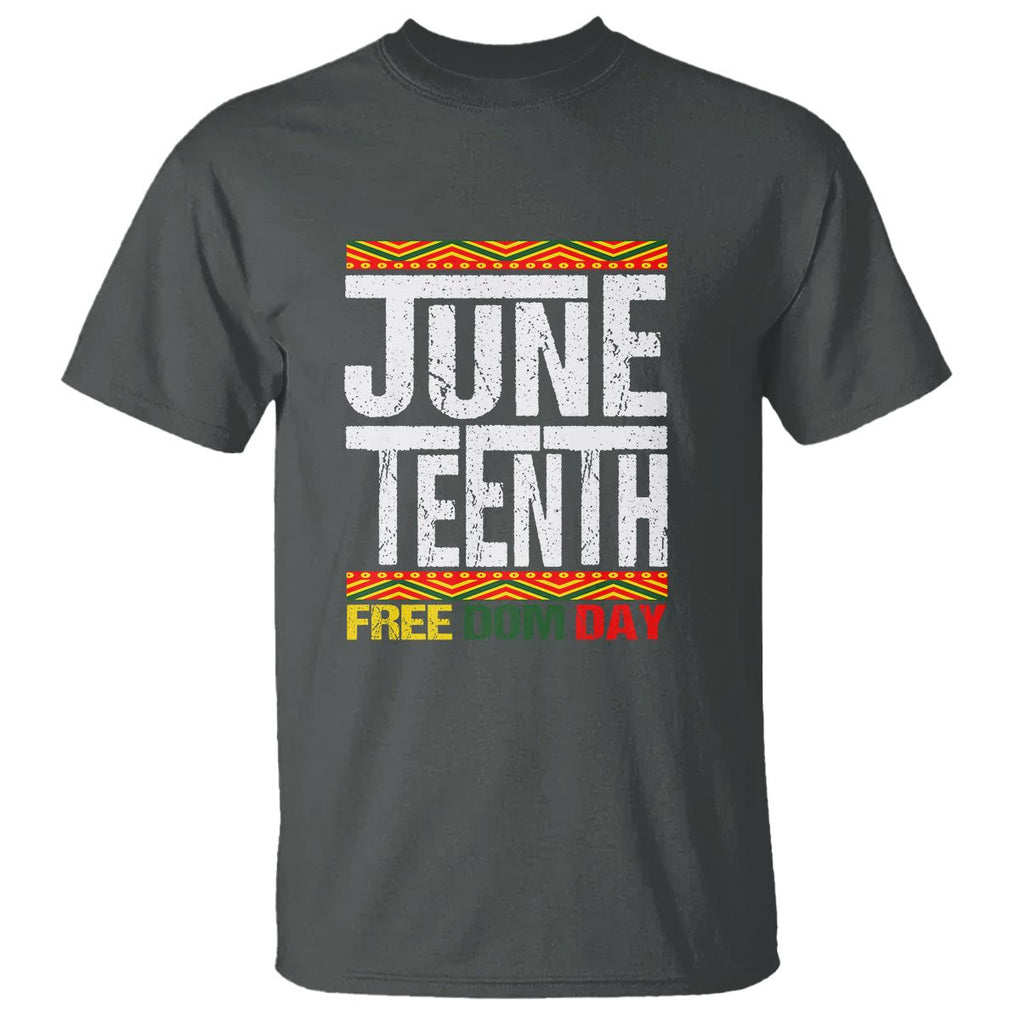 Freedom Day T Shirt Juneteenth Since 1865 Black History Month TS01 Dark Heather Printyourwear