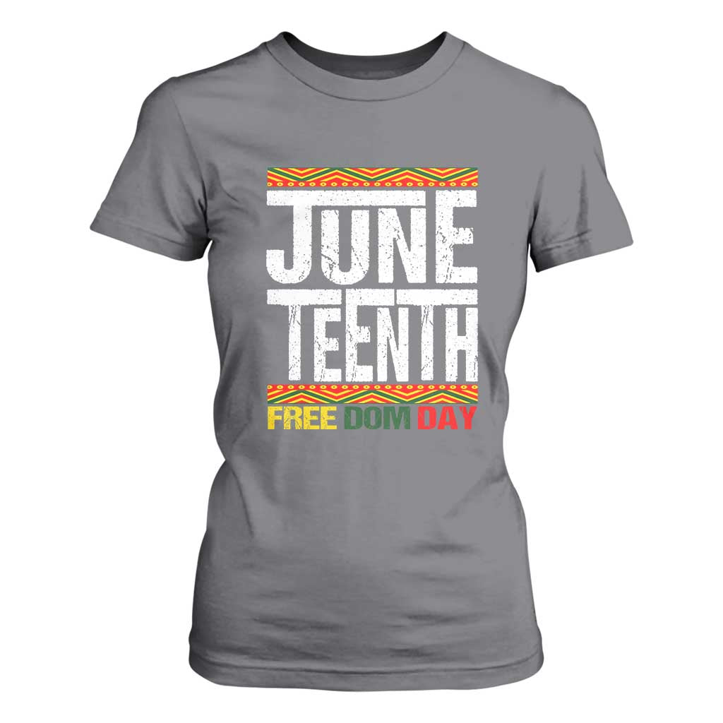Juneteenth Freedom Day T Shirt For Women Since 1865 Black History Month TS01 Charcoal Print Your Wear