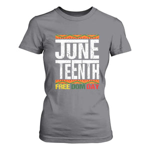 Juneteenth Freedom Day T Shirt For Women Since 1865 Black History Month TS01 Charcoal Print Your Wear