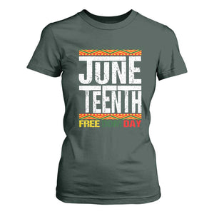 Juneteenth Freedom Day T Shirt For Women Since 1865 Black History Month TS01 Dark Forest Green Print Your Wear