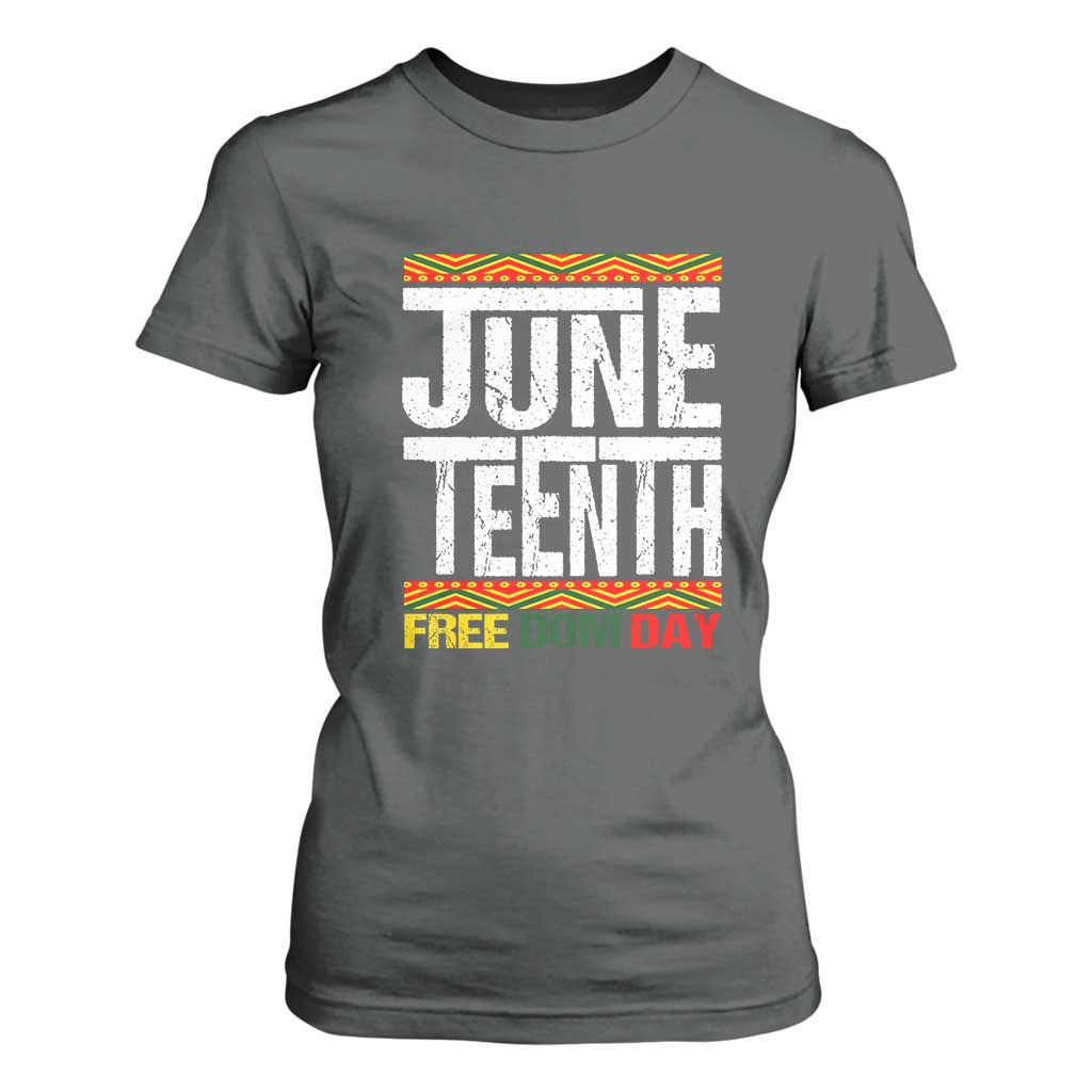 Juneteenth Freedom Day T Shirt For Women Since 1865 Black History Month TS01 Dark Heather Print Your Wear