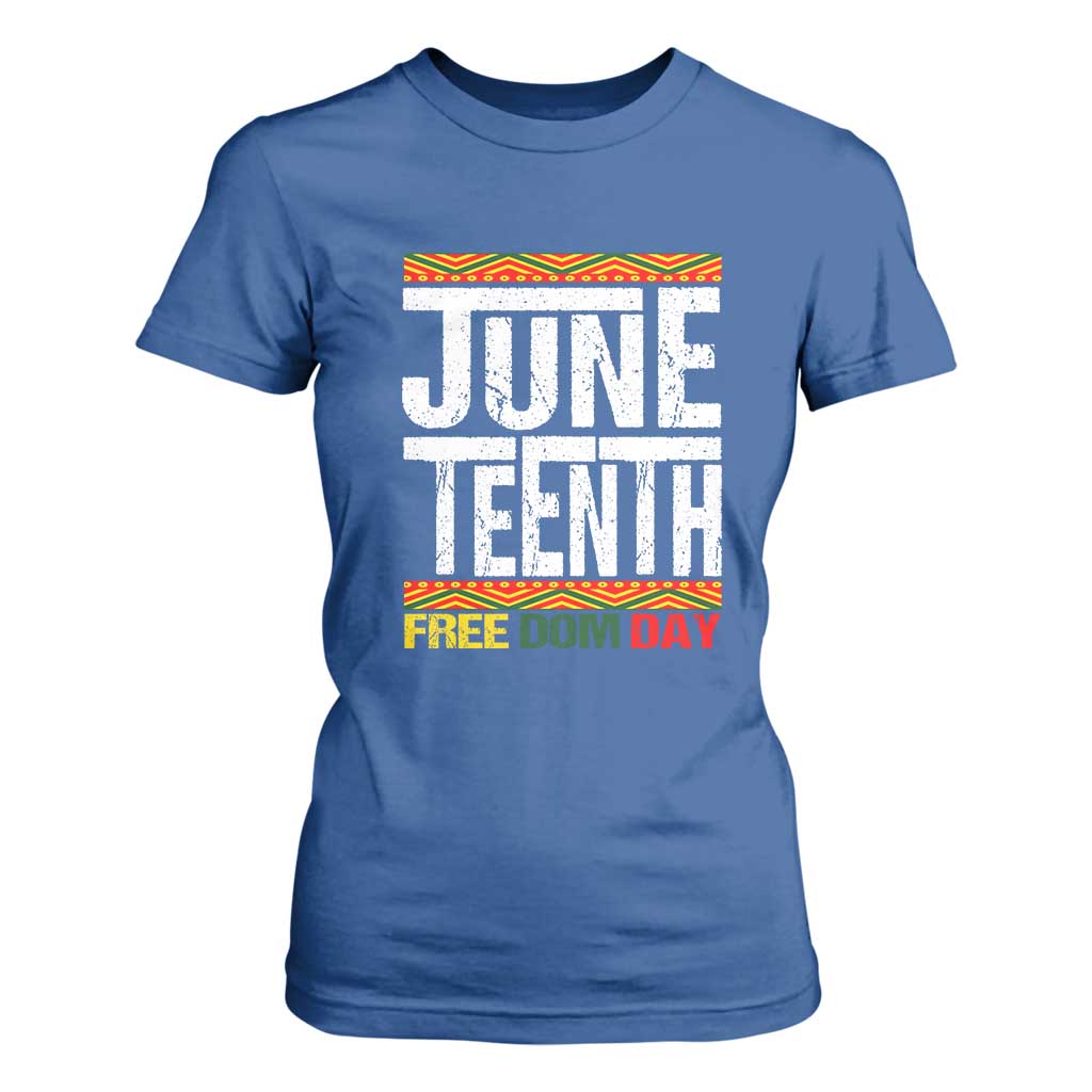 Juneteenth Freedom Day T Shirt For Women Since 1865 Black History Month TS01 Royal Blue Print Your Wear