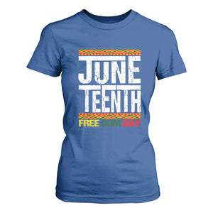 Juneteenth Freedom Day T Shirt For Women Since 1865 Black History Month TS01 Royal Blue Print Your Wear