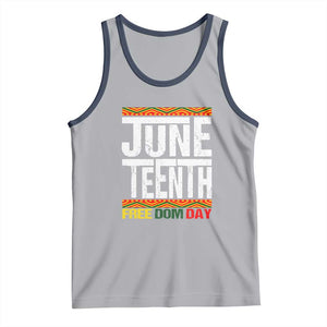 Juneteenth Freedom Day Tank Top Since 1865 Black History Month TS01 Athletic Heather Navy Print Your Wear