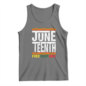 Juneteenth Freedom Day Tank Top Since 1865 Black History Month TS01 Black Heather Print Your Wear