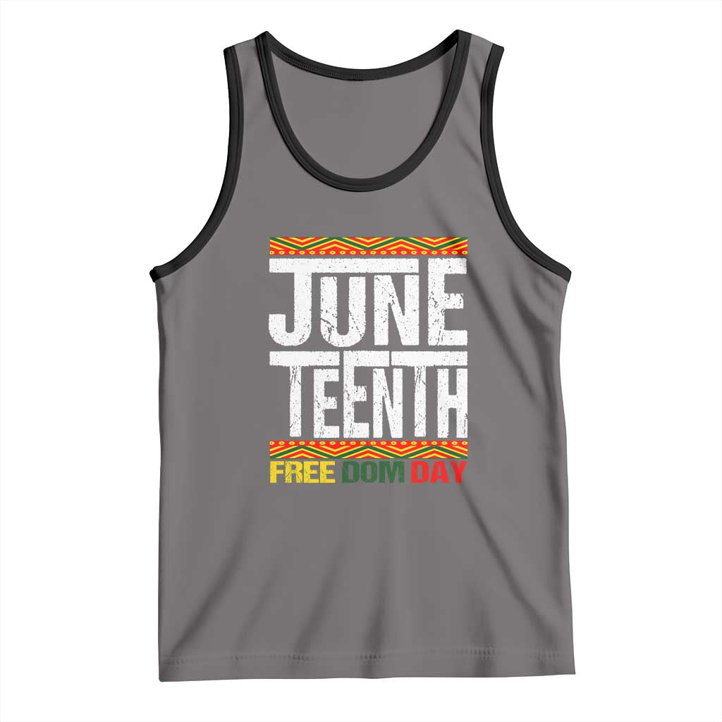 Juneteenth Freedom Day Tank Top Since 1865 Black History Month TS01 Deep Heather Black Print Your Wear