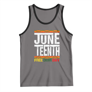 Juneteenth Freedom Day Tank Top Since 1865 Black History Month TS01 Deep Heather Black Print Your Wear