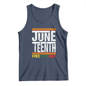 Juneteenth Freedom Day Tank Top Since 1865 Black History Month TS01 Navy Print Your Wear