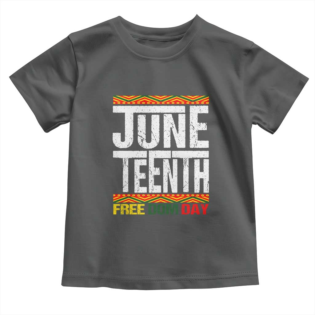 Juneteenth Freedom Day Toddler T Shirt Since 1865 Black History Month TS01 Dark Heather Print Your Wear