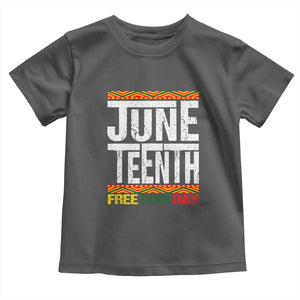 Juneteenth Freedom Day Toddler T Shirt Since 1865 Black History Month TS01 Dark Heather Print Your Wear