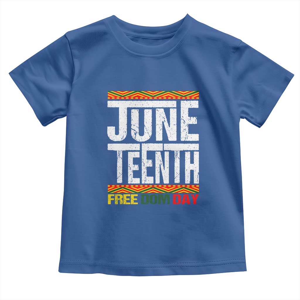 Juneteenth Freedom Day Toddler T Shirt Since 1865 Black History Month TS01 Royal Blue Print Your Wear