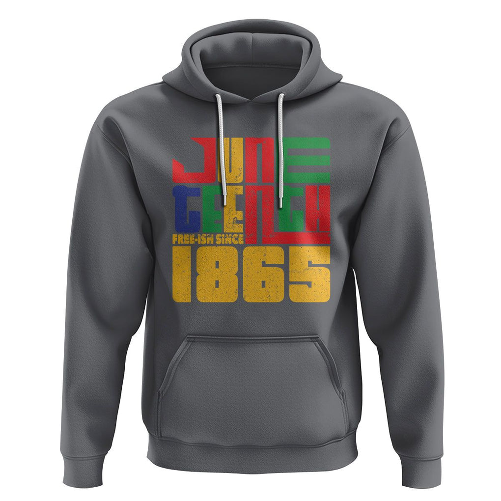 Vintage Free Ish Since 1865 Hoodie TS01 Charcoal Printyourwear