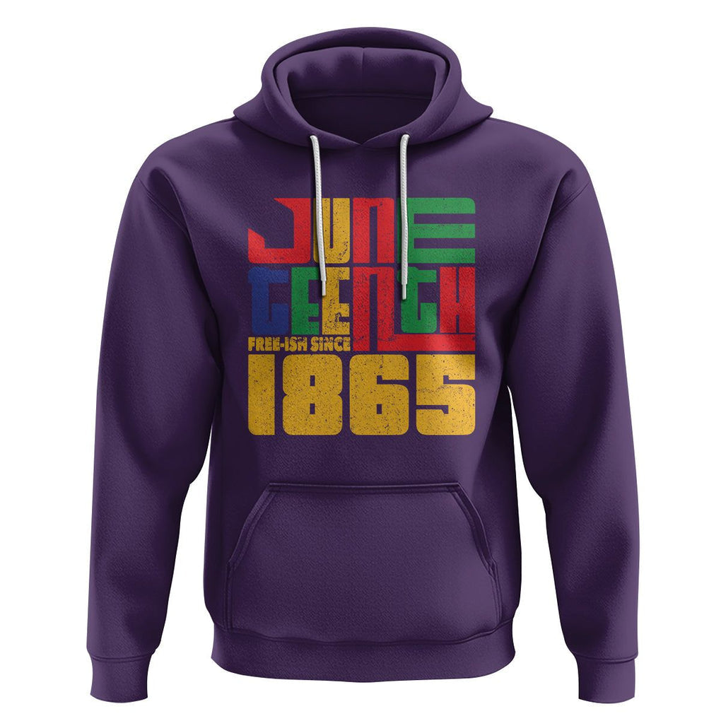 Vintage Free Ish Since 1865 Hoodie TS01 Purple Printyourwear