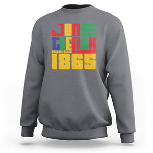 Vintage Free Ish Since 1865 Sweatshirt TS01 Charcoal Printyourwear