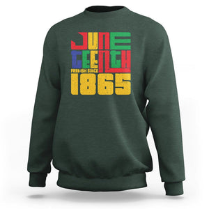Vintage Free Ish Since 1865 Sweatshirt TS01 Dark Forest Green Printyourwear