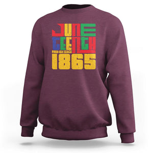 Vintage Free Ish Since 1865 Sweatshirt TS01 Maroon Printyourwear