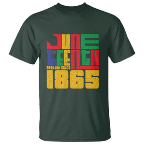Vintage Free Ish Since 1865 T Shirt TS01 Dark Forest Green Printyourwear