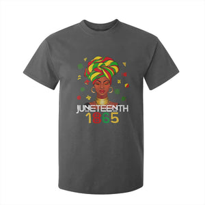 Melanin Queen T Shirt For Kid 1865 Juneteenth Celebrate African American Freedom Day TS01 Dark Heather Print Your Wear