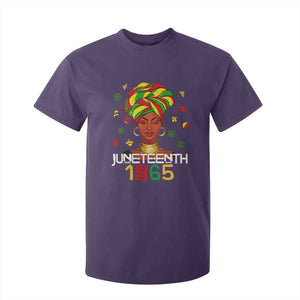 Melanin Queen T Shirt For Kid 1865 Juneteenth Celebrate African American Freedom Day TS01 Purple Print Your Wear