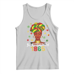 Melanin Queen Tank Top 1865 Juneteenth Celebrate African American Freedom Day TS01 Ash Print Your Wear