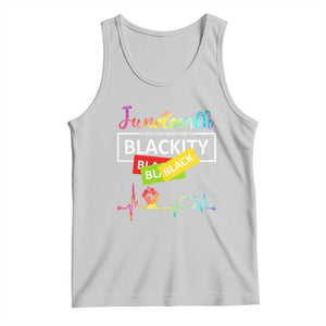 Juneteenth 1865 Tank Top Blackity Heartbeat TS01 Ash Print Your Wear