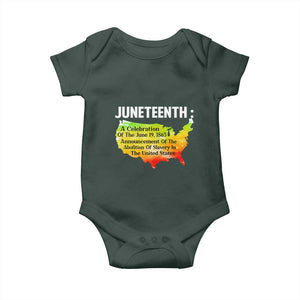 Black History Baby Onesie With African Map Juneteenth Celebration TS01 Print Your Wear