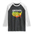 Black History Raglan Shirt With African Map Juneteenth Celebration TS01 Black White Print Your Wear