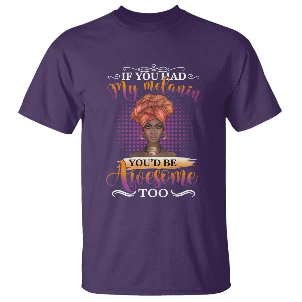 Juneteenth Pride Black History Month For Women T Shirt You'd Be Awesome TS01 Purple Printyourwear