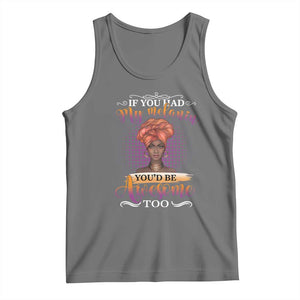 Juneteenth Pride Tank Top You'd Be Awesome Black History Month TS01 Black Heather Print Your Wear