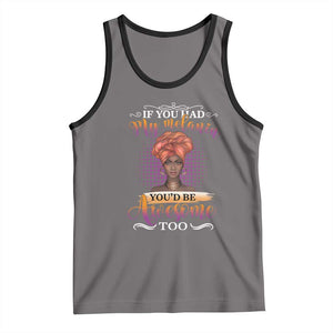 Juneteenth Pride Tank Top You'd Be Awesome Black History Month TS01 Deep Heather Black Print Your Wear
