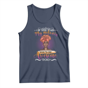 Juneteenth Pride Tank Top You'd Be Awesome Black History Month TS01 Navy Print Your Wear