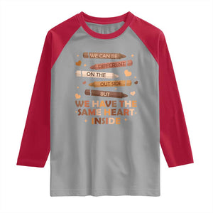Black Pride Teaching Raglan Shirt For Teacher We Have The Same Heart Inside BHM African American TS01 Sport Gray Red Print Your Wear