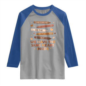 Black Pride Teaching Raglan Shirt For Teacher We Have The Same Heart Inside BHM African American TS01 Sport Gray Royal Print Your Wear
