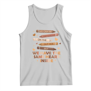 Black Pride Teaching Tank Top For Teacher We Have The Same Heart Inside BHM African American TS01 Ash Print Your Wear