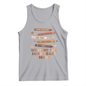 Black Pride Teaching Tank Top For Teacher We Have The Same Heart Inside BHM African American TS01 Athletic Heather Print Your Wear