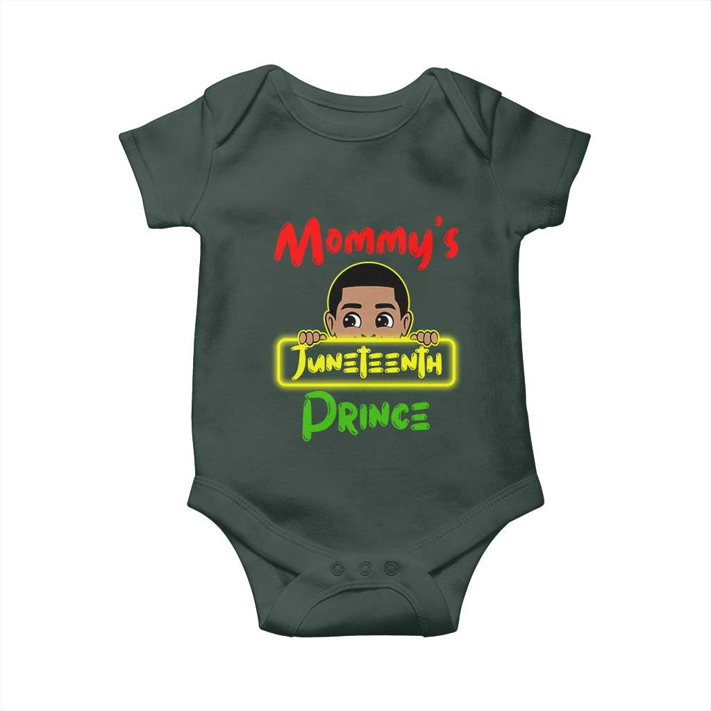 Mommy's Juneteenth Prince Baby Onesie Black Boy TS01 Print Your Wear