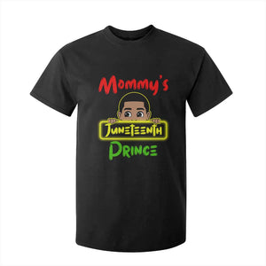 Mommy's Juneteenth Prince T Shirt For Kid Black Boy TS01 Black Print Your Wear