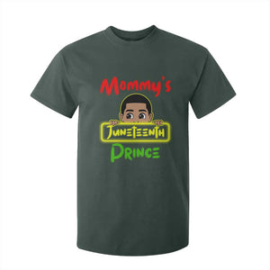 Mommy's Juneteenth Prince T Shirt For Kid Black Boy TS01 Dark Forest Green Print Your Wear