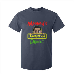 Mommy's Juneteenth Prince T Shirt For Kid Black Boy TS01 Navy Print Your Wear