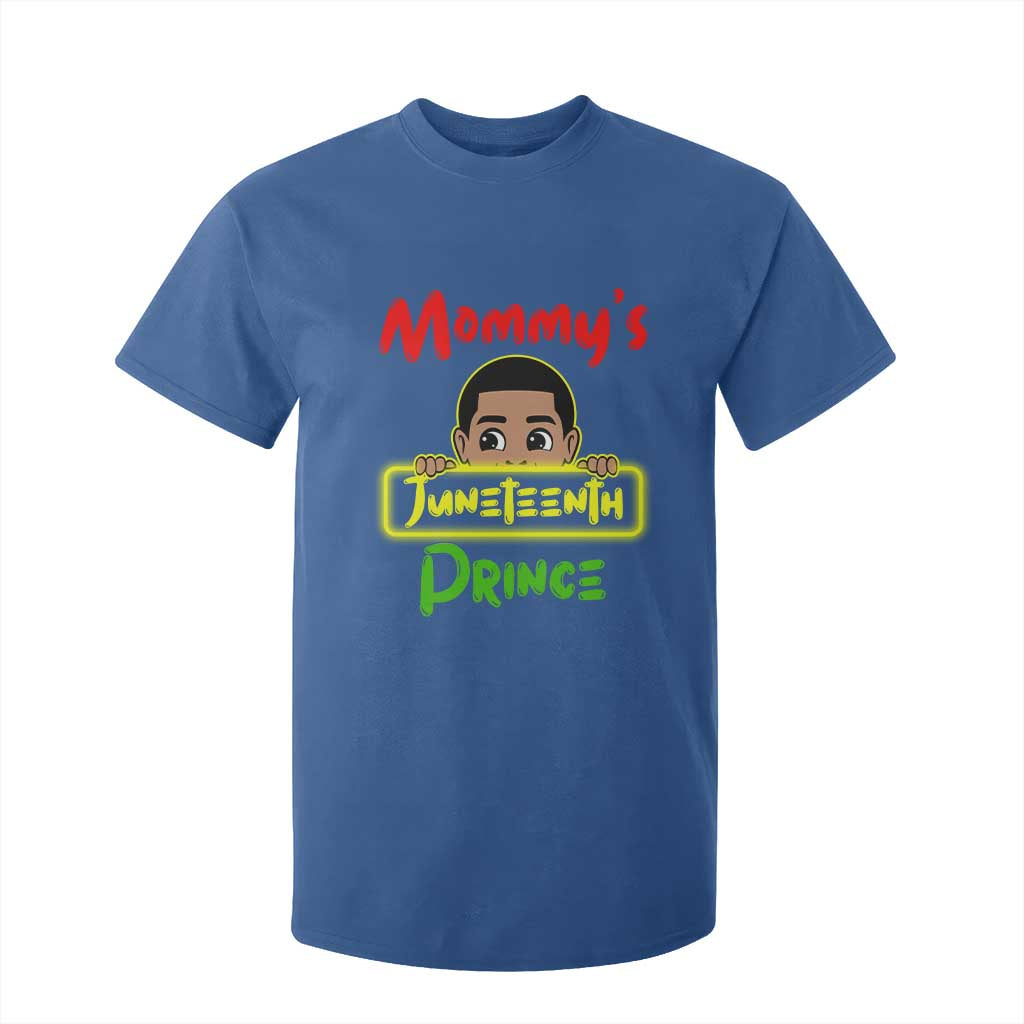 Mommy's Juneteenth Prince T Shirt For Kid Black Boy TS01 Royal Blue Print Your Wear
