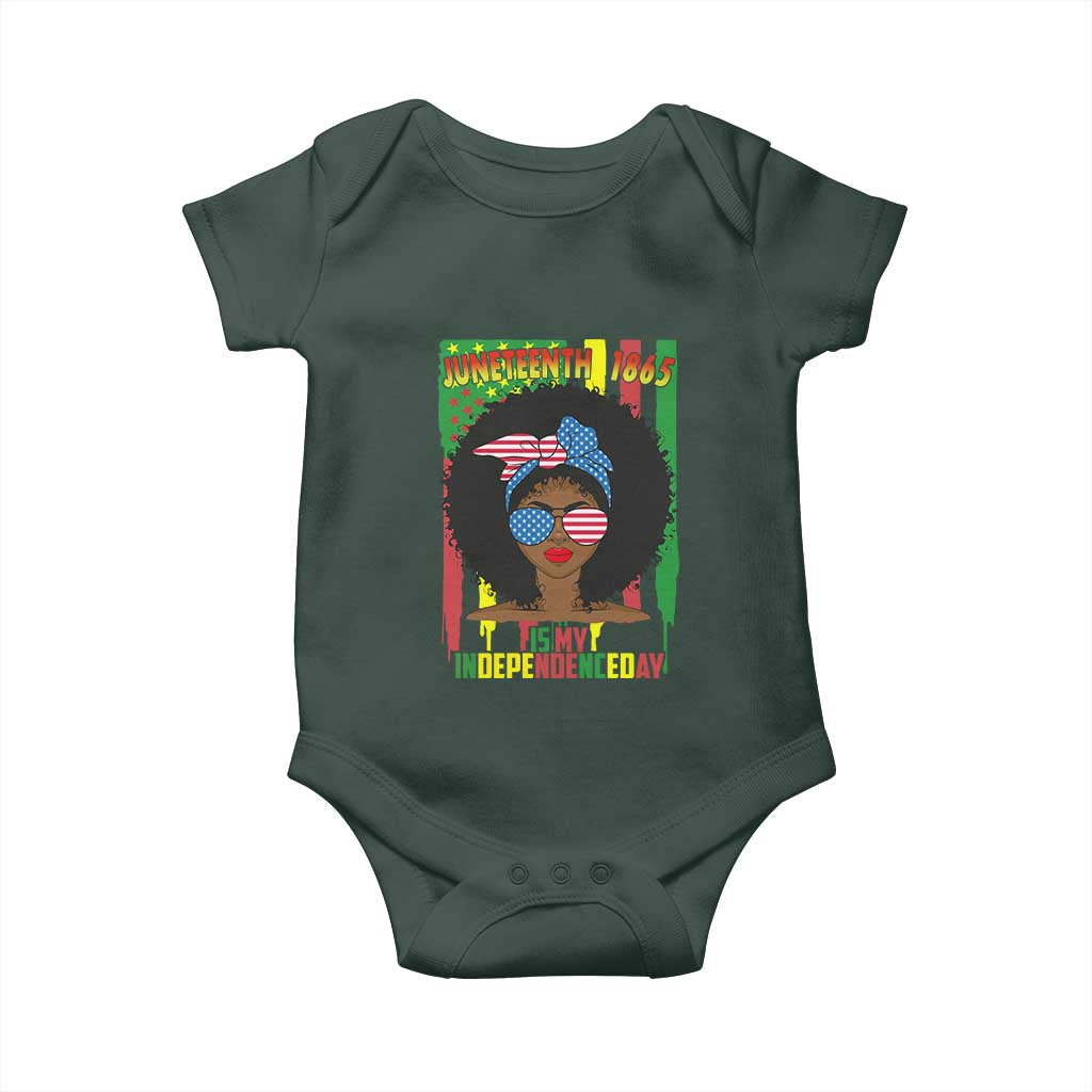 Juneteenth Is My Independence Day Baby Onesie For Black Women Not 4th Of July TS01 Print Your Wear