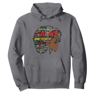 Black Heritage Hoodie For Melanin Black Women Natural Hair Afro Word Art TS01 Charcoal Printyourwear