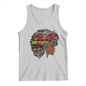 Black Heritage Pride Tank Top For Melanin Black Women Natural Hair Afro Word Art TS01 Ash Print Your Wear