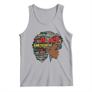 Black Heritage Pride Tank Top For Melanin Black Women Natural Hair Afro Word Art TS01 Athletic Heather Print Your Wear