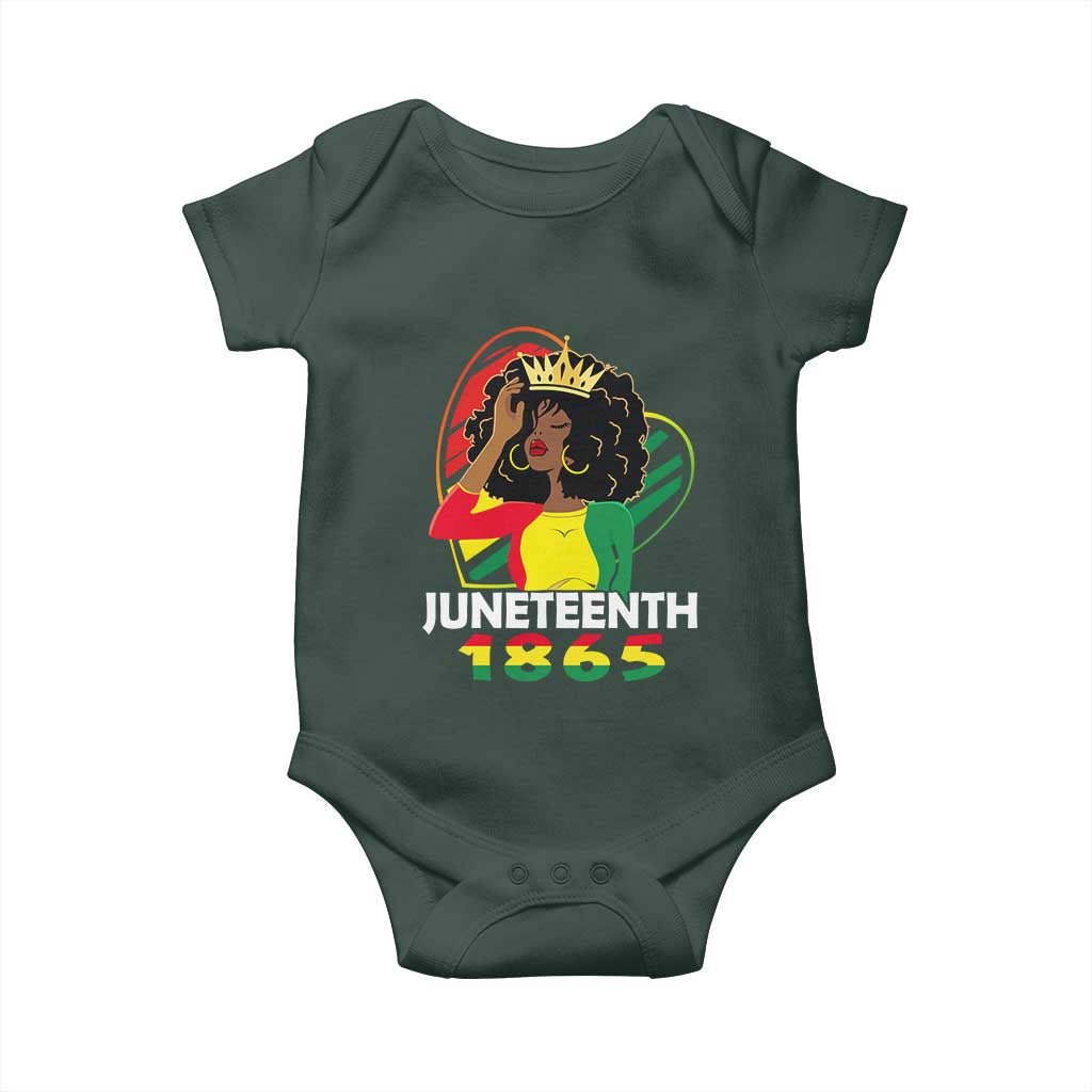 Queen Afro Baby Onesie Juneteenth 1865 TS01 Print Your Wear