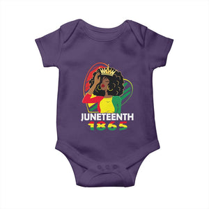 Queen Afro Baby Onesie Juneteenth 1865 TS01 Purple Print Your Wear