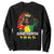 Queen Afro Sweatshirt Juneteenth 1865 TS01 Black Printyourwear