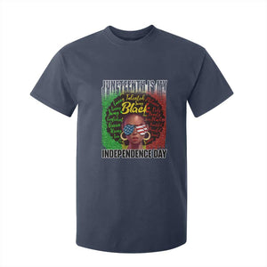 Juneteenth Is My Independence Day T Shirt For Kid For Black Queen Not July 4th TS01 Navy Print Your Wear