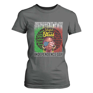 Juneteenth Is My Independence Day T Shirt For Women For Black Queen Not July 4th TS01 Dark Heather Print Your Wear