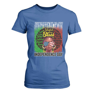 Juneteenth Is My Independence Day T Shirt For Women For Black Queen Not July 4th TS01 Royal Blue Print Your Wear